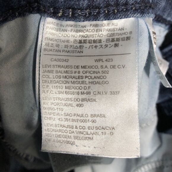 LEVI’S Jeans Womens 8 Blue 529 Curvy Skinny Leg Double Button No Gap - Picture 13 of 15